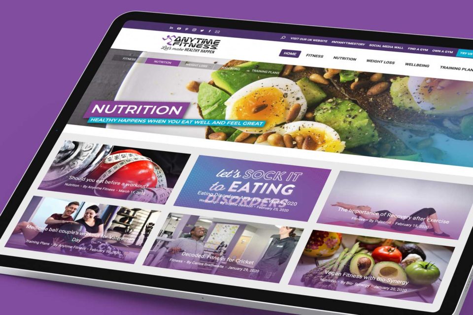 Anytime Fitness - Website Design - Marlow